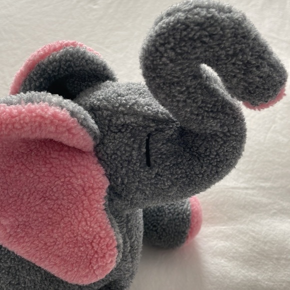 Douglas cuddle toys elephant grey and pink. - Picture 4 of 6